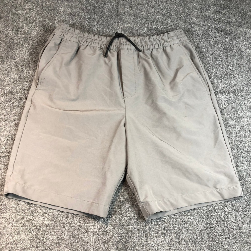 Banana Republic Mens Gray Drawstring Waist Nylon Athletic Shorts Size Medium